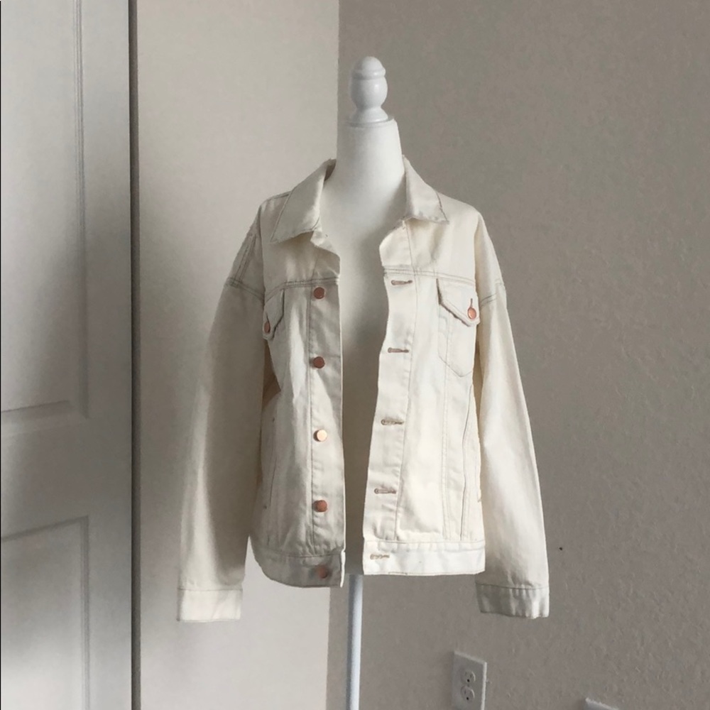 Oversized Free People jean jacket